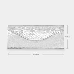 Silver Portable Glasses Storage Bag