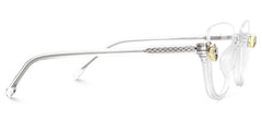 Felicia Clear Semi-Rimless Cat Eye Glasses for Women