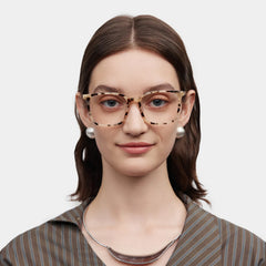 Zoe Tortoise Frame Glasses with Square Frame Online | ZEELOOL