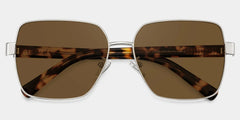 Sahara brown Frame Polarized Sunglasses with square Style Online | ZEELOOL