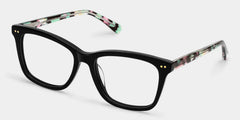 Layla Black Square Nature Eyewear for Woman | ZEELOOL