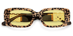 Jonas Rectangle Leopard Color Frame Glasses for Women | Zeelool