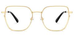 Fife Gold Full Frame Metal Prescription Glasses