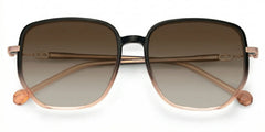 Joana Black and Beige Glasses in Geometric Wide Frame Design