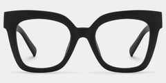 Malcolm Square Matte Black Glasses with Prescription