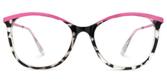 Jenee Thin Pink and Tortoise Glasses in Oval Design | Zeelool