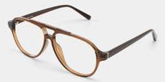 Drew Brown and Orange Aviator Glasses for Women | ZEELOOL