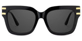 Square Cat-Eye Glasses With Black Color