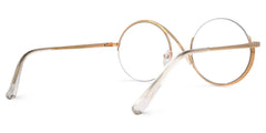 Flozif Gold Metal Circle Wire Frame Glasses | Zeelool