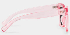 Malcolm Pink Translucent Glasses with Square Frames