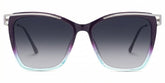 Square Krystle Purple-Blue Eyeglasses deals -Zeelool