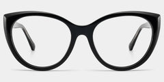 Kiera Black Cat Eye Glasses Frames in Dark Gray Glitter | ZEELOOL