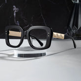 Designer Thick Black Frame Glasses