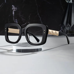 Designer Thick Black Frame Glasses