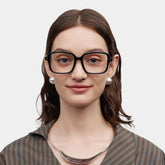 Talia Black Frame Glasses with Square Frame Online | ZEELOOL