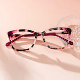 Juno Rectangle Tortoise Frame Eyeglasses for Woman| ZEELOOL