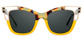 Rhoden Yellow Cateye Frame Sunglasses | Zeelool