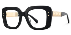 Designer Thick Black Frame Glasses