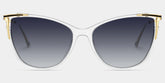 Cat eye Yomary Clear Frame Glasses | Zeelool