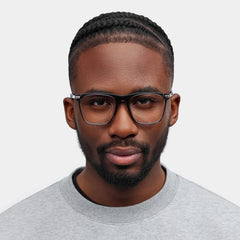 Stable Gray Frame Glasses with Rectangle Frame Online | ZEELOOL
