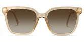 Jacqui Square Beige Eyeglasses and Clear Frame