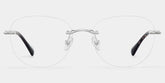 Jennifer Silver Frame Glasses with Round Frame Online | ZEELOOL