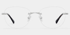 Jennifer Silver Frame Glasses with Round Frame Online | ZEELOOL