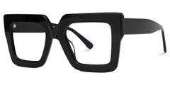 Brandon Square Black Frames and Prescription Glasses