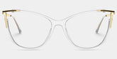 Cat eye Yomary Clear Frame Glasses | Zeelool