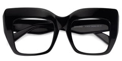 Charmaine Cateye Black Eyeglasses & Wide Frames