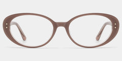Lennon Brown Oval Glasses | 80s Retro Athleisure