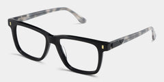 Rectangle Black Eyeglasses- Travis Acetate Frame Glasses