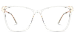 Tricee Square Clear Glasses With Gold Arms For Women | Zeelool
