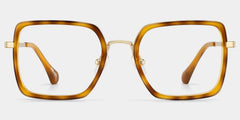 Shane Amber Frame Glasses with Square Frame Online | ZEELOOL