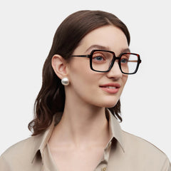 Beatrice Rectangle Two-tone Frame Eyeglasses for Women| ZEELOOL