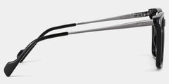 Thin Black Frame Glasses With Square Shape