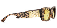 Jonas Rectangle Leopard Color Frame Glasses for Women | Zeelool