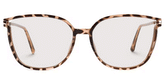 Rodz Pale Tortoiseshell Glasses with Square Thin frame