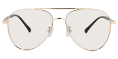 Paige Aviator Gold Glasses | Zeelool Glasses