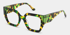 Viva Green Tortoise Frame Glasses with Square Frame Online | ZEELOOL