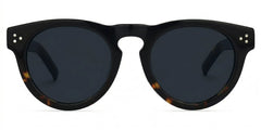 Malloy Round Black and Tortoise Eyeglasses and Frames