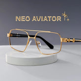 Sterling Eyeglasses in Aviator Gold Frame | ZEELOOL