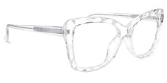 Edna Cateye Clear Frame Glasses | Zeelool Optical
