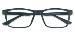 Cheche Rectangle Eyeglasses with Dark Green Frames