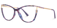 New Purple-Tortoise Color for Yomary Mixed-Material Eyeglasses | Zeelool Optical