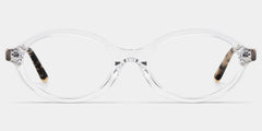 Oval Clear Eyeglasses- Everly Acetate Frame Glasses