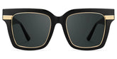 Taylor Square Black Color Frame Sunglasses for females | Zeelool