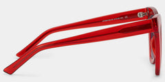Yaser Cat-eye Red Eyeglasses and Acetate Frames