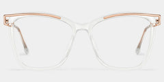 Krystle Square Clear Frame Glasses | Zeelool Optical