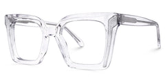 Khadra Square Clear Glasses | Zeelool Glasses